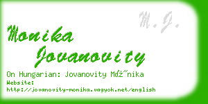 monika jovanovity business card